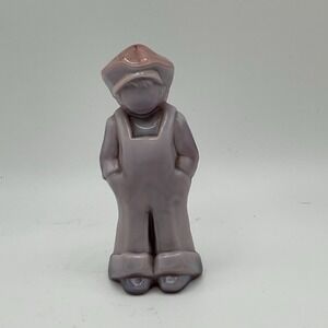 Mosser Glass Vi Hunter Josh Doll Figurine Violet D'or Purple Stag VTG 1982 #2